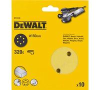 DEWALT Disques abrasifs 125mm grain 320 10 pièces DT3128-QZ