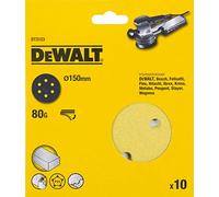 DeWALT DT3123-QZ Disque abrasif auto-adhésif 150mm K80 10 Pieces