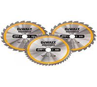 DeWalt Lame de scie circulaire DT1964-QZ, Argent, Set de 3 pièces, Taille unique