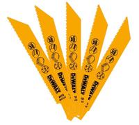DeWalt Lames bi-métal DT2348 – Lot de 5, 152 mm, 1,8–2,5 mm, métal et synthétiques