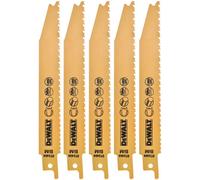 DeWALT DT2404 HCS 152 x 1.75 - 3 mm Lames de scie sabre pour métal 5 Pieces