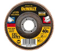 DeWALT DT30601-QZ Disque a Lamelle K40 Plat, Gris, 115 mm