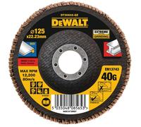 DEWALT DT30602-QZ Disque à Lamelle K40 Plat, Gris, 125 mm
