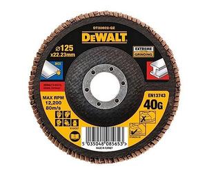 DEWALT DT30602-QZ Disque à Lamelle K40 Plat, Gris, 125 mm