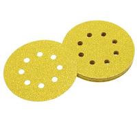 DeWalt Disques abrasifs Velcro excentriques DT3103 – Ø125 mm, grain 80, boîte de 10