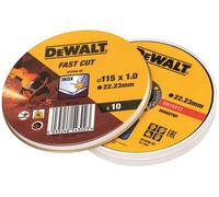 DeWALT DT3506 10 x Disque a tronçonner 115 x 1.0 mm