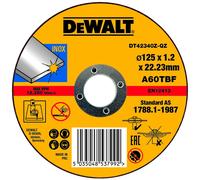 DeWALT Disque à tronçonner DT42340Z-QZ plat acier inoxydable 125 x 1,2 mm