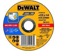 DeWALT DT43905 Disque a tronçonner pour acier inoxydable 115 x1,6mm