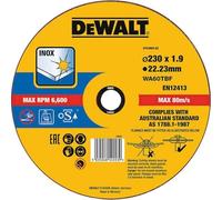 DeWalt DT43909-QZ Disque à Tronçonner, Jaune (Lot de 5)