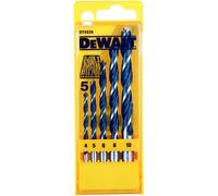 Jeu de 5 forets à bois avec pointe de centrage DEWALT