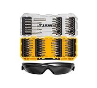 DeWalt DT70703-QZ Coffret Toughcase 47 Pièces - Embouts de Vissage - Lunettes de Sécurité - Pour Perceuse-Visseuse Argent 42x 25 mm; 4x 50 mm + 2 pcs