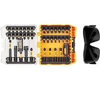 DeWalt DT70740T-QZ Coffret Toughcase 38 Pièces - Embouts de Vissage Flextorq - Lunettes de sécurité - Pour Perceuse-Visseuse Argent