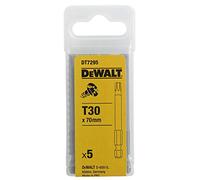 DEWALT DT7295-QZ Embout torsion T30, Argent, 70mm, Set de 5 Pièces