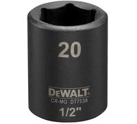 DeWALT DT7538 IMPACT Tete hexagonale 20 mm x 1/2''. Short