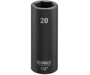 DeWALT DT7554 IMPACT Tete a six pans creux 20 mm x 1/2''. Long