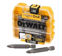 DeWalt DT7912-QZ Coffret d'Accessoires Toughcase - Embouts de Vissage - PZ2 50mm x15- Pour Perceuse-Visseuse Argent