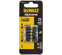 DeWalt Embouts d'impact torsion DT7995T-QZ PH3 25 mm – 5 pièces