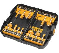 DeWALT DT90016-QZ Jeu de fraises a queue en 12 parties 8 mm