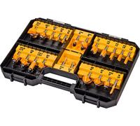 DEWALT DT90017-QZ Jeu de fraises de 22 pieces en coffret tige de 8 mm