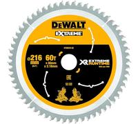 DeWalt DT99570-QZ - Hojas para Sierra Circular Estacionaria XR EXTREME RUNTIME 216mm x 30mm 60D 7º