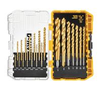 DEWALT DW1361 Lot de 21 forets avec revêtement en nitrure de titane Jaune