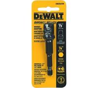 Dewalt dw2547IR, queue hexagonale universelle de 1/4 po à 1/2 po, adaptateur à douille qui peut convenir à une perceuse à percussion