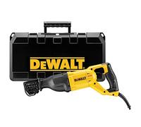 DEWALT DWE305PK-QS Scie sabre filaire - 1100W - Spéciale applications difficiles - Course à vide 0-2800 cps/min - Course de la lame 29 mm - Fixation 4 positions - Mallette de transport robuste, Jaune