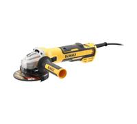 DeWalt DWE4357-QS Meuleuse 1700W 125mm - vitesse variable Brushless - interrupteur glissière, Noir/Jaune