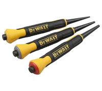 DEWALT DWHT0-58018 Lot de 3 clous bimatière (0,8, 1,6 et 2,5 mm), grip bi-matière, évasés pour protéger votre main