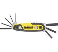 DEWALT DWHT0-70263 6 pans intérieurs Jeu de clés mâles coudées 1.5 mm, 2 mm, 2.5 mm, 3 mm, 4 mm, 5 mm, 6 mm, 8 mm 1.5 mm