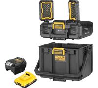 DeWalt DWST08061-1 Boîte à outils avec lampes intégrées 395 x 352 x 255 mm ToughSystem 2.0 + 1x batterie 2,0 Ah + chargeur