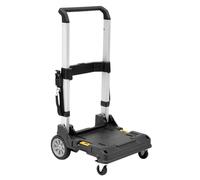 DEWALT DWST1-71196 Chariot TSTAK - Poignée Télescopique 3 Positions - 4 Roues Robustes - Roues Avant Orientables sur 360° - Capacité Maximale 100 kg