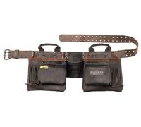 DEWALT, DWST550112, Ceinture porte-outils en cuir, durable, 11 poches, qualité professionnelle