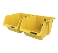 DEWALT DWST82813-1 Lot de 2 bacs de rangement en plastique durable pour écrous, boulons, vis et petits outils dans les ateliers, garages ou sous-sols