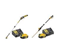 DEWALT - Élagueuse sur Perche Brushless XR 18V 5AH Li-Ion & Taille-Haies sur Perche Brushless XR 18V 5Ah Li-Ion - DCMPH566P1-QW - Taille Haie Electrique sans Fil avec Batterie - 25mm