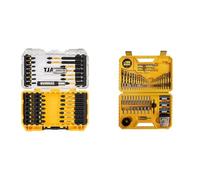 DEWALT Embout de Vissage en Coffret TOUGHCASE 37 Pièces pour Perceuse-Visseuse FLEXTORQ DT70731T-QZ & Coffret de 100 Pièces de Perçage et Vissage Haute Performance - DT71563-QZ
