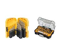 DEWALT Foret métal HSS-G Coffret 29 pièces - DT7926-XJ & Coffret Extra Small Tough Case de 32 Pièces avec Embouts de Vissage Impact Torsion 25mm
