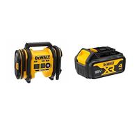 DEWALT - Gonfleur XR 18V - DCC018N - Gonfleur sans Fil avec LED - 3 Sources d'Alimentation : Batteries XR 18V, Chargeur Voiture 12V ou Secteur