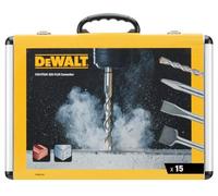 DEWALT Jeu de 15 burins et forets SDS-plus