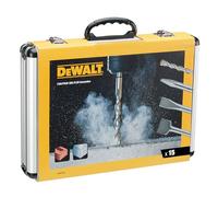 DEWALT Jeu de 15 burins et forets SDS-plus
