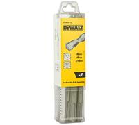 DEWALT - Jeu de 6 Forets SDS-PLUS - DT60302-QZ - Forets Ø6mm x2, Ø8mm x2; Ø10mm x2 - Perçage Béton - Forets SDS-PLUS pour Perforateurs
