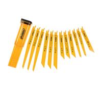 DEWALT Jeu de lames alternatives bimétalliques mixtes et coffret de rangement (12 pièces), DT2445-QZ