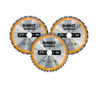 DEWALT Jeu de lames de scie circulaire DEWALT 3 pièces fixes DT1962-QZ Quantité:1