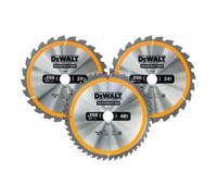 DEWALT Jeu de lames de scie circulaire DEWALT 3 pièces fixes DT1963-QZ Quantité:1