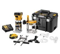 Affleureuse-défonceuse XR 18V - DEWALT - 2 batteries 18V 5.0Ah - chargeur - accessoires - Tstak - DCW604P2-QW