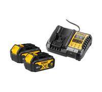 DeWalt Pack de 2 batteries XR 18V 4Ah Li-Ion + chargeur DCB1104M2-QW