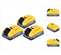 DeWalt Kit batterie DCBP 518 H3 3x batteries Powerstack 18 V 5,0 Ah / 5000 mAh XR Li-Ion - avec indicateur de charge