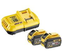DeWalt Kit de démarrage"Flex V DCB 118 x2, dcb118 x 2 Lot de 2 batteries 54 V/9,0ah, 1 QW DCB118X2-QW Noir/Jaune