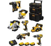 DeWALT Kit DWK700 (DCD796 + DCH273 + DCG405 + DCF887 + DCS331 + DCS391 + DCP580 + 3 x 5.0 Ah + DCB115 + 3en1 Caddy)