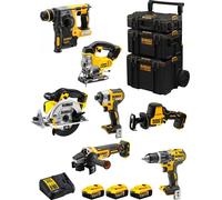 DeWALT Kit DWK702 (DCD796 + DCH273 + DCG405 + DCF887 + DCS331 + DCS391 + DCS369 + 3 x 5,0 Ah + DCB115 + Caddy 3en1)